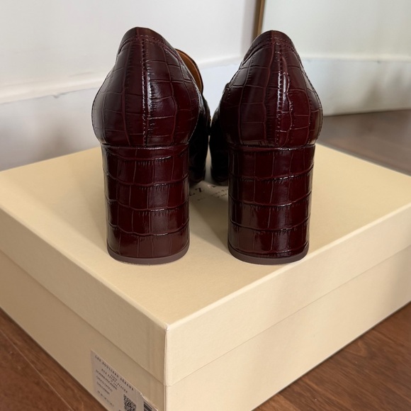 Sezane Julianne Loafers Brown Croco - Size 7 (38) - Picture 3 of 9